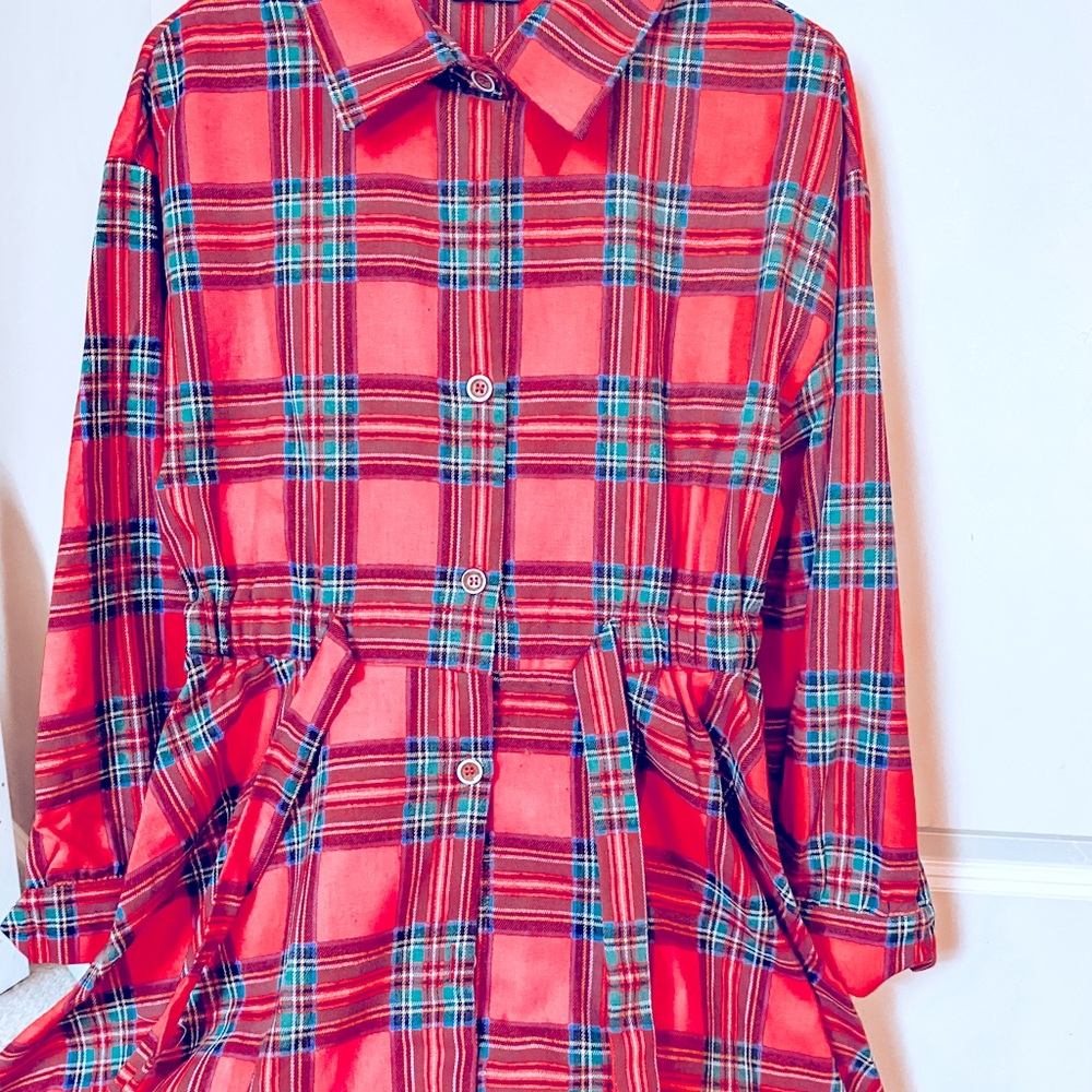 long sleeved,collared,winter buttoned dress